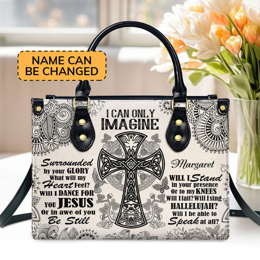 Inspirational Faith - Personalized Leather Handbag GMJSLB200027