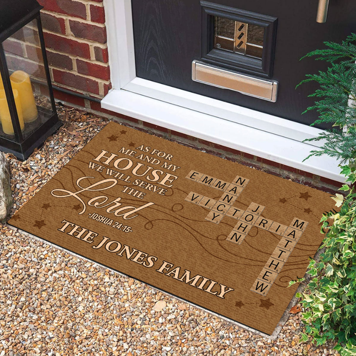 Bible Verse - Personalized Doormat for Christian Homes