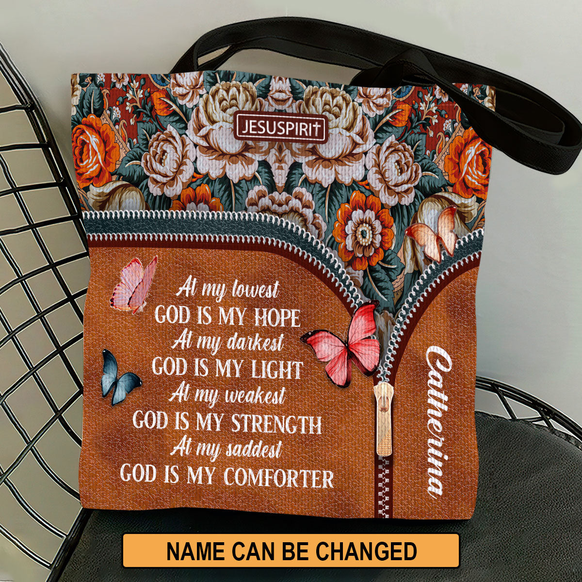 At My Darkest God Is My Light - Personalized Tote Bag GTTJS10133