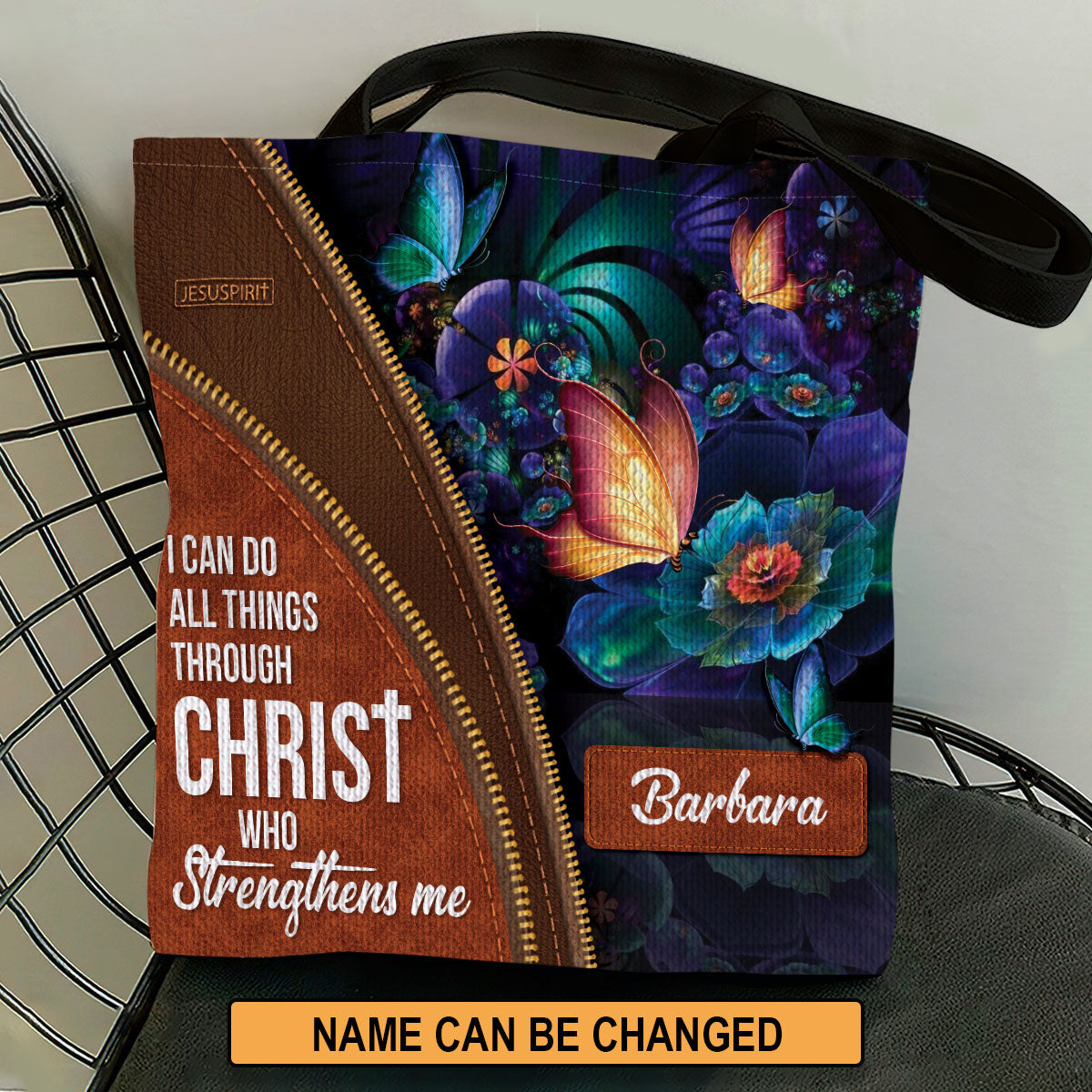 I Can Do All Things Through Christ - Personalized Tote Bag GTTJS10140