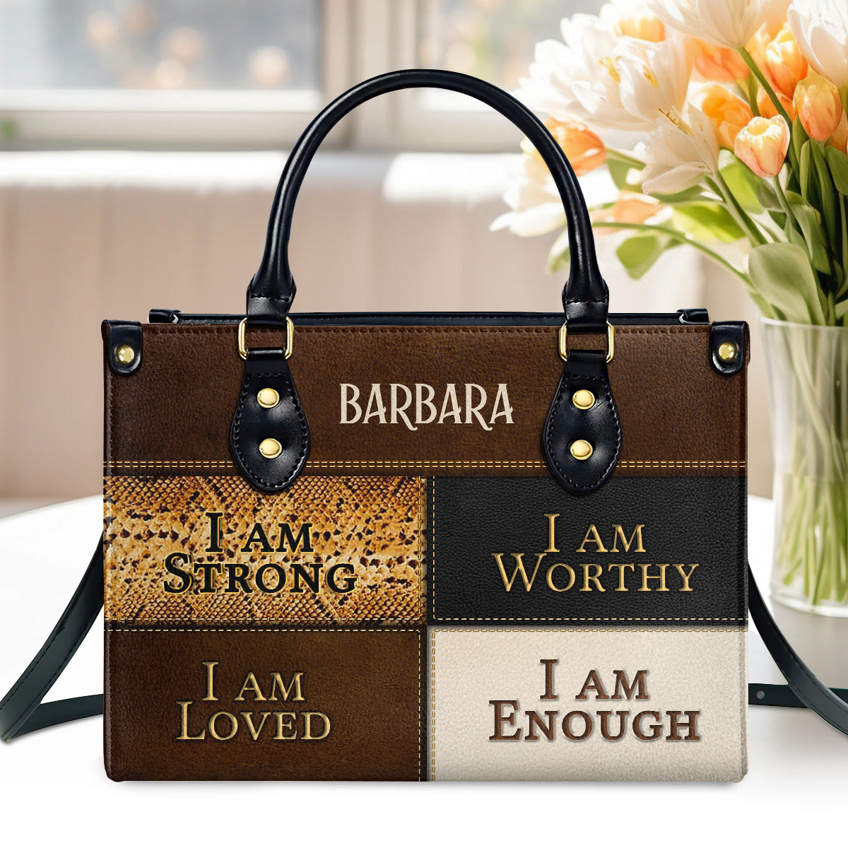 Faith-Inspired - Personalized Leather Handbag GMJSLB200087