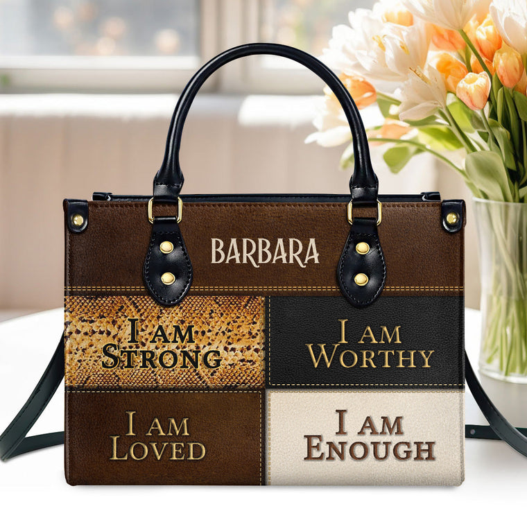 Faith-Inspired - Personalized Leather Handbag GMJSLB200087
