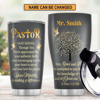 Grace And Peace - Personalized Stainless Steel Tumbler
