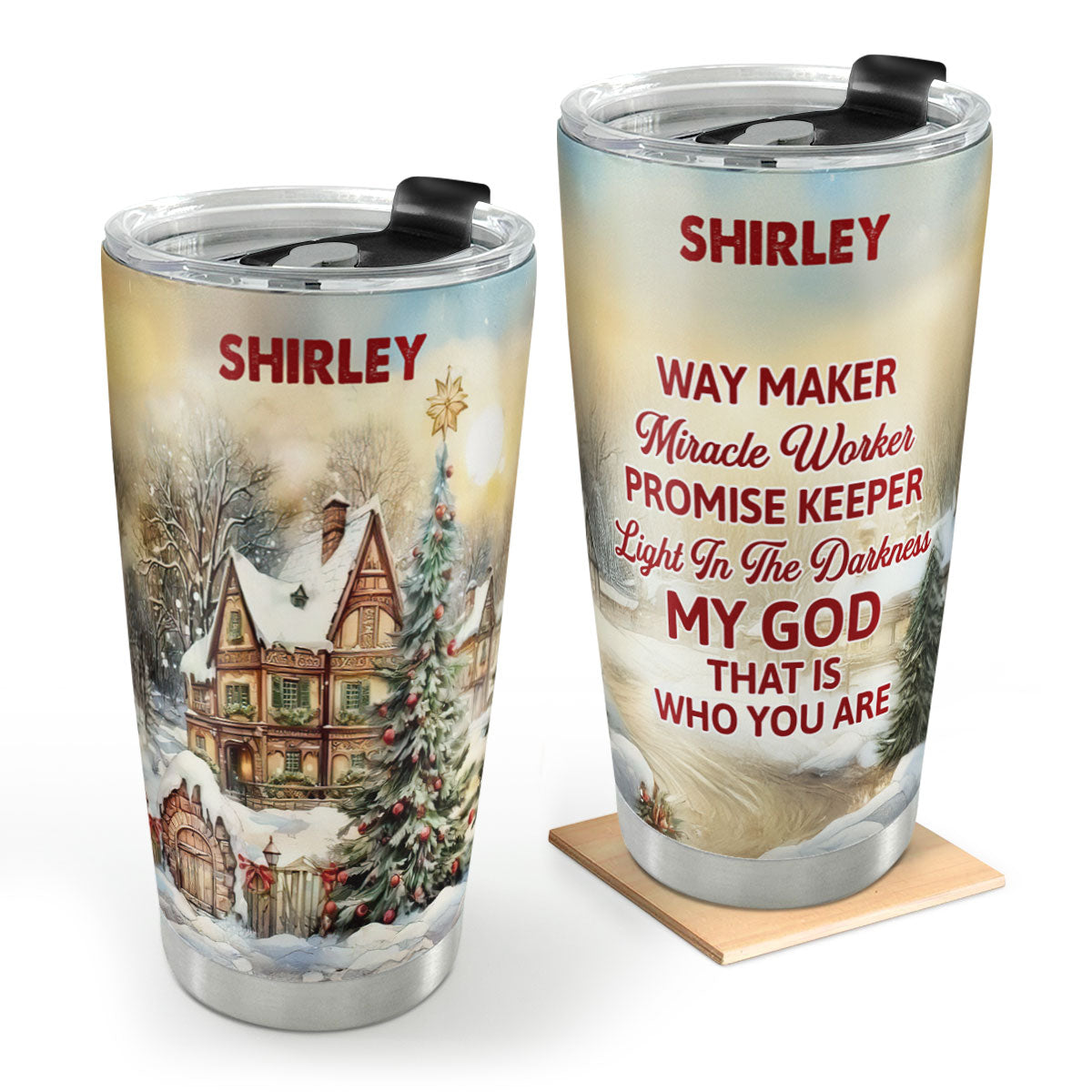 Way Maker Miracle Worker - Personalized Stainless Steel Tumbler
