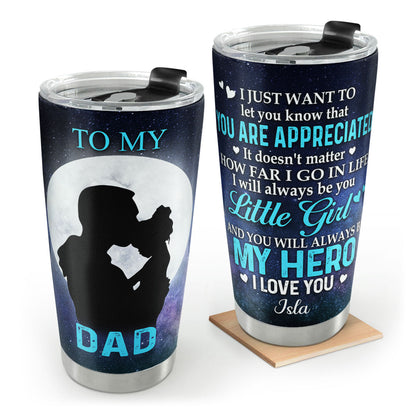 Sentimental Dad Gift - Personalized Stainless Steel Tumbler