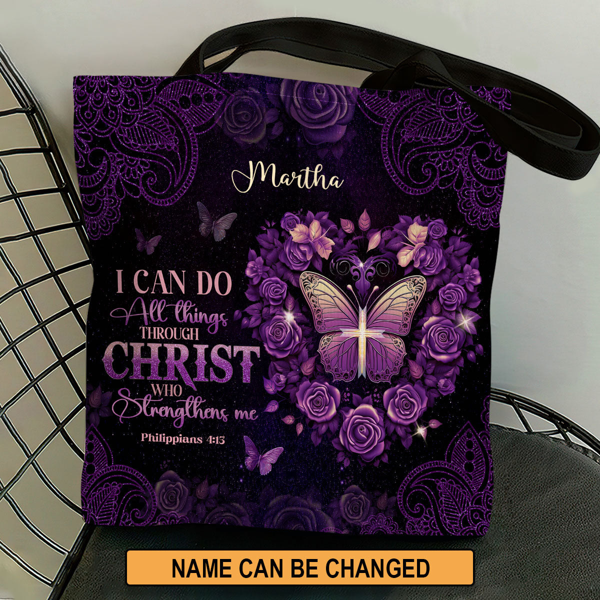 Matthew 5:8 Gift for Women - Personalized Tote Bag GTTJS10247