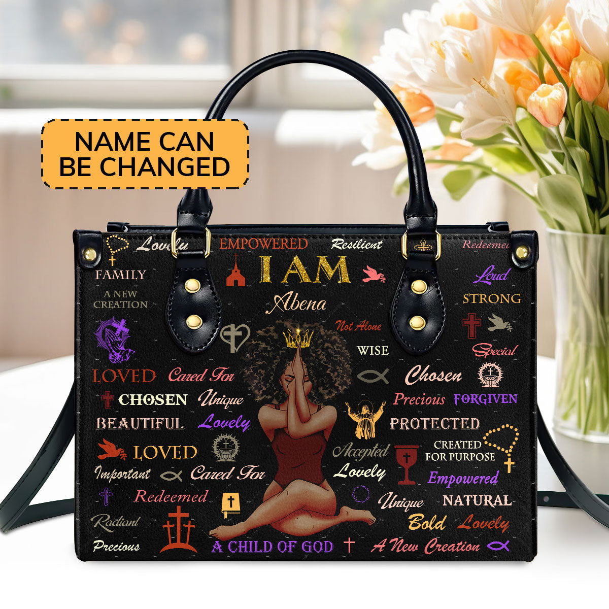 Child Of God - Personalized Leather Handbag - Gift for Women GMJSLB200033