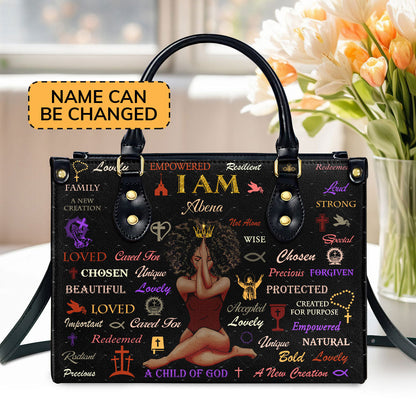 Child Of God - Personalized Leather Handbag - Gift for Women GMJSLB200033
