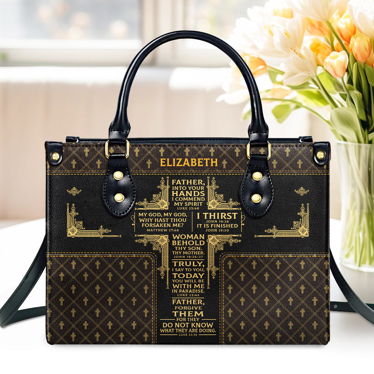 Faith-Inspired - Personalized Leather Handbag GMJSLB200001