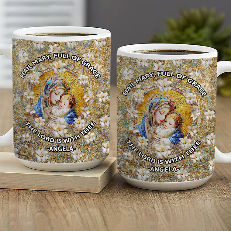 Holy Mary - Personalized Ceramic Coffee Mug
