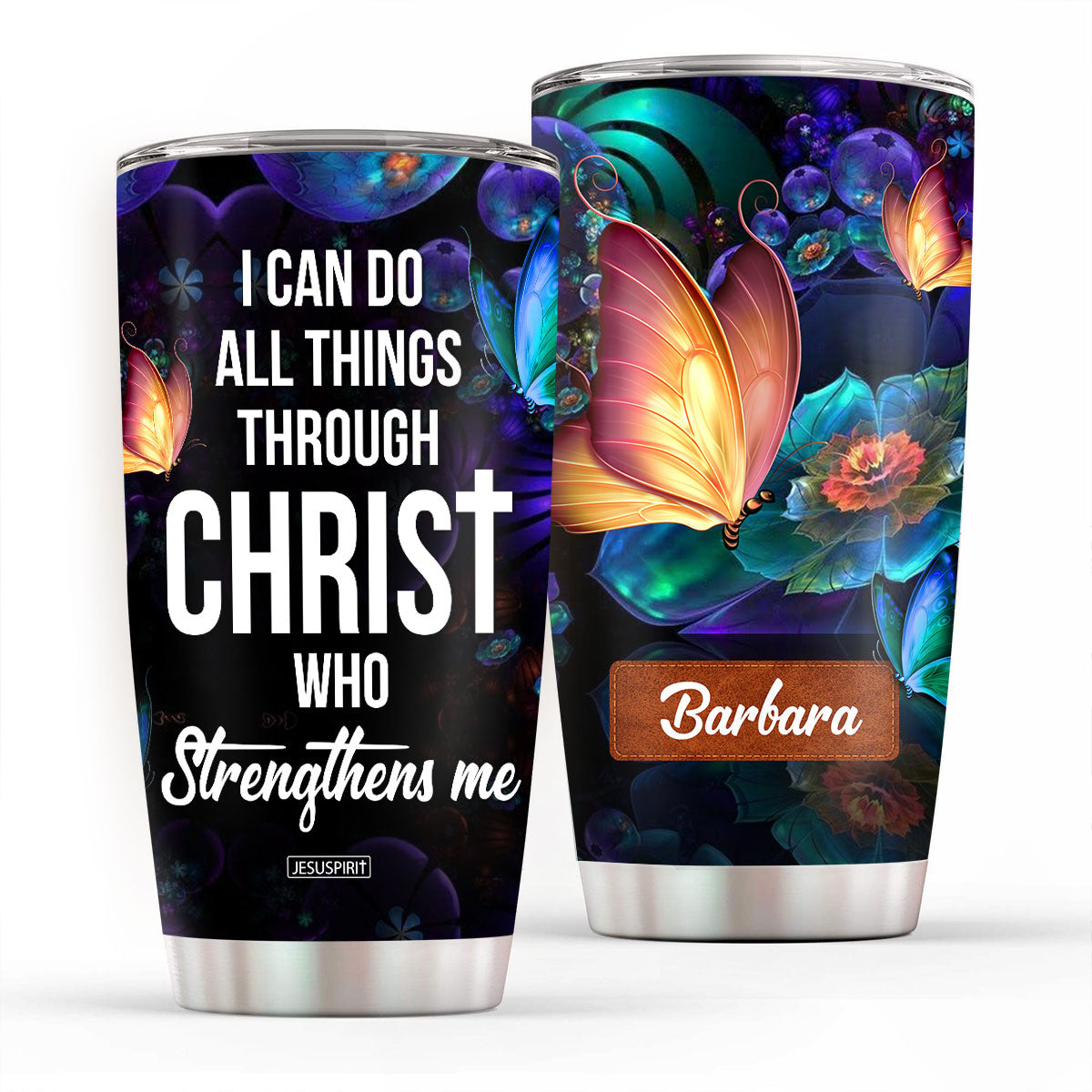 I Can Do All Things Through Christ - Personalized Tumbler