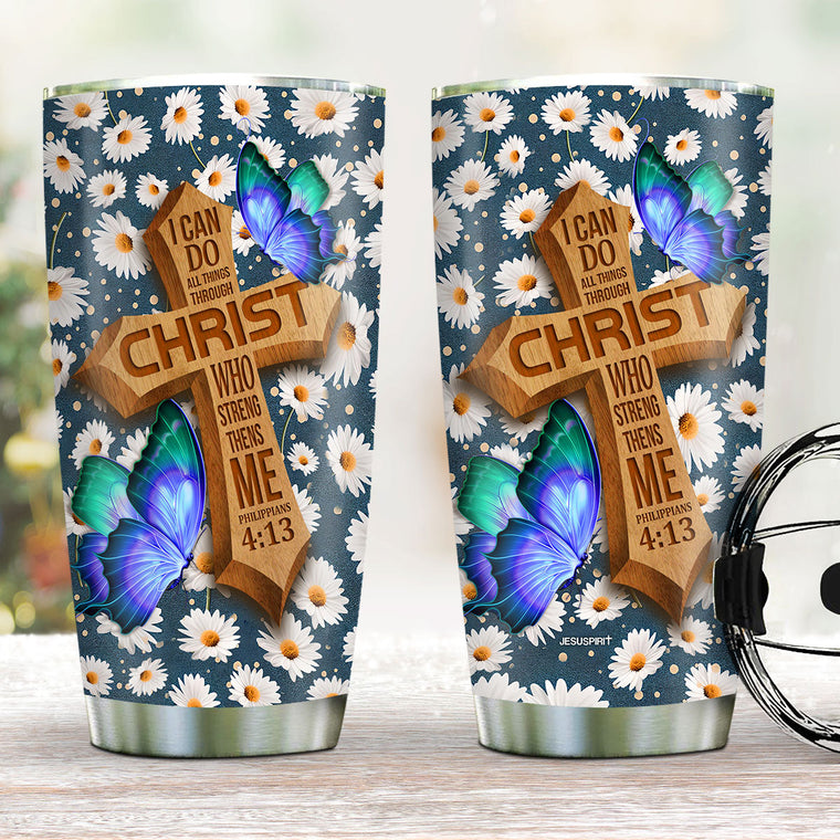 Philippians 4:13 - Stainless Steel Tumbler for Her