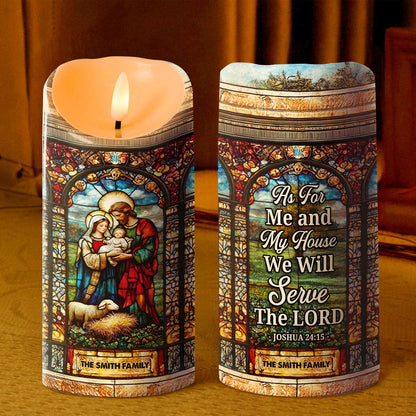 As For Me And My House - Personalized Faith Candle