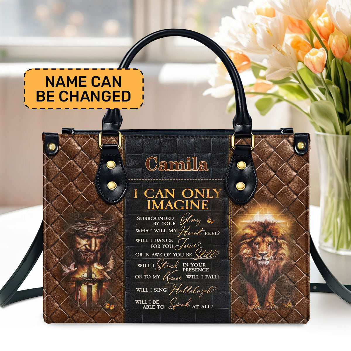 Faith-Inspired - Personalized Leather Handbag GMJSLB200088