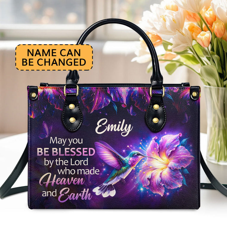 Be Blessed - Personalized Leather Handbag GMJSLB200025