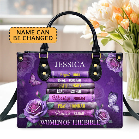 Women of Bible - Personalized Leather Handbag GMJSLB200097