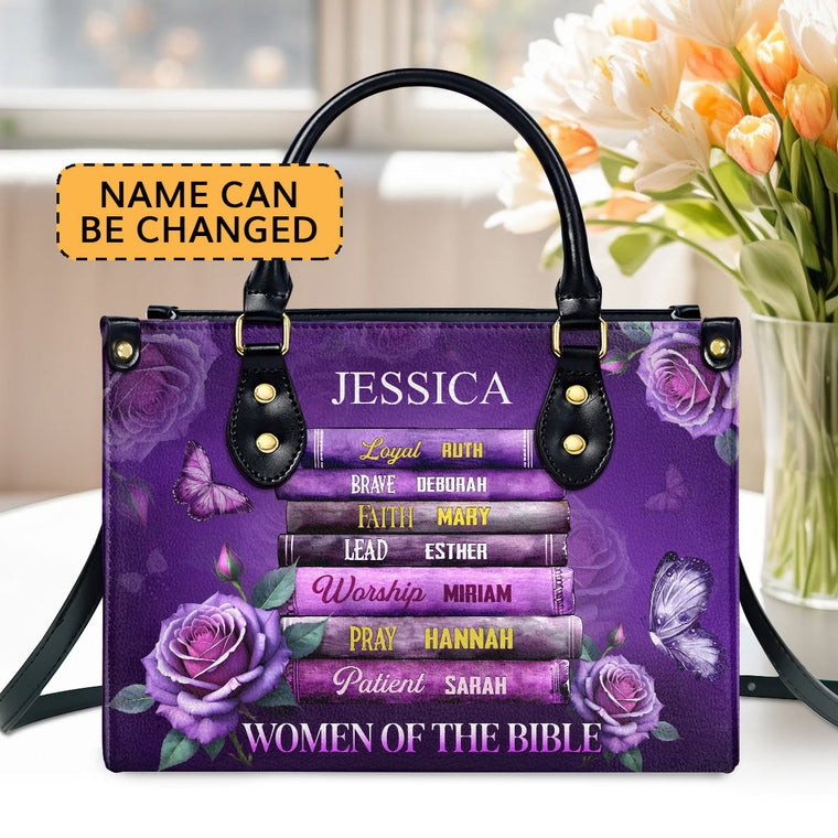Women of Bible - Personalized Leather Handbag GMJSLB200097