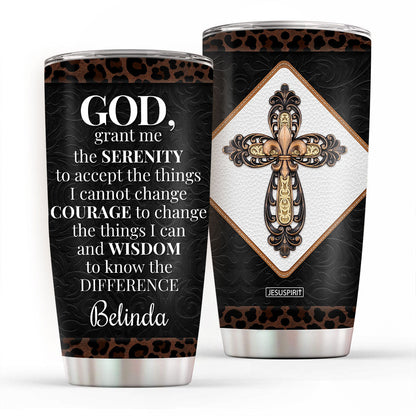 Serenity Prayer - Personalized Stainless Steel Tumbler