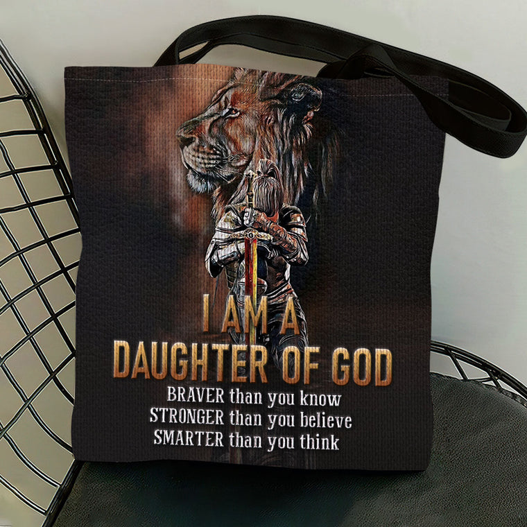 I Am A Daughter Of God - Faith Tote Bag - Gift For Daughter GTTJS10329
