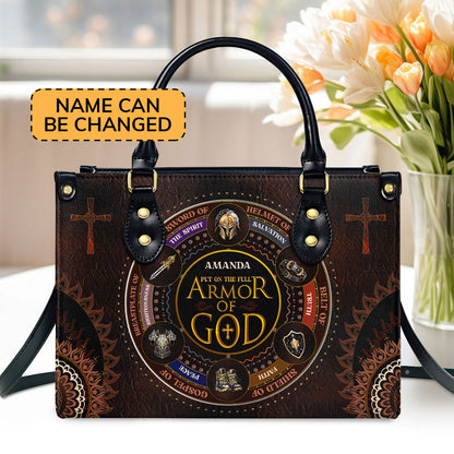Armor Of God - Personalized Leather Handbag for Women GMJSLB200008