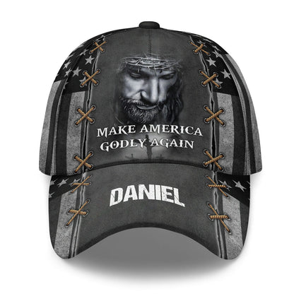 Make America Godly Again - Personalized Classic Cap Faith