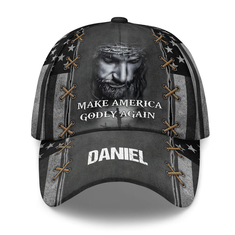 Make America Godly Again - Personalized Classic Cap Faith