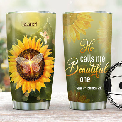 He Calls Me Beautiful - 20oz Stainless Steel Tumbler