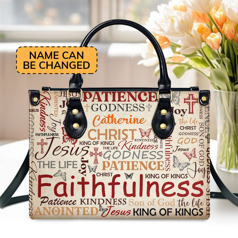 Faith Inspiration - Personalized Leather Handbag for Women GMJSLB200023