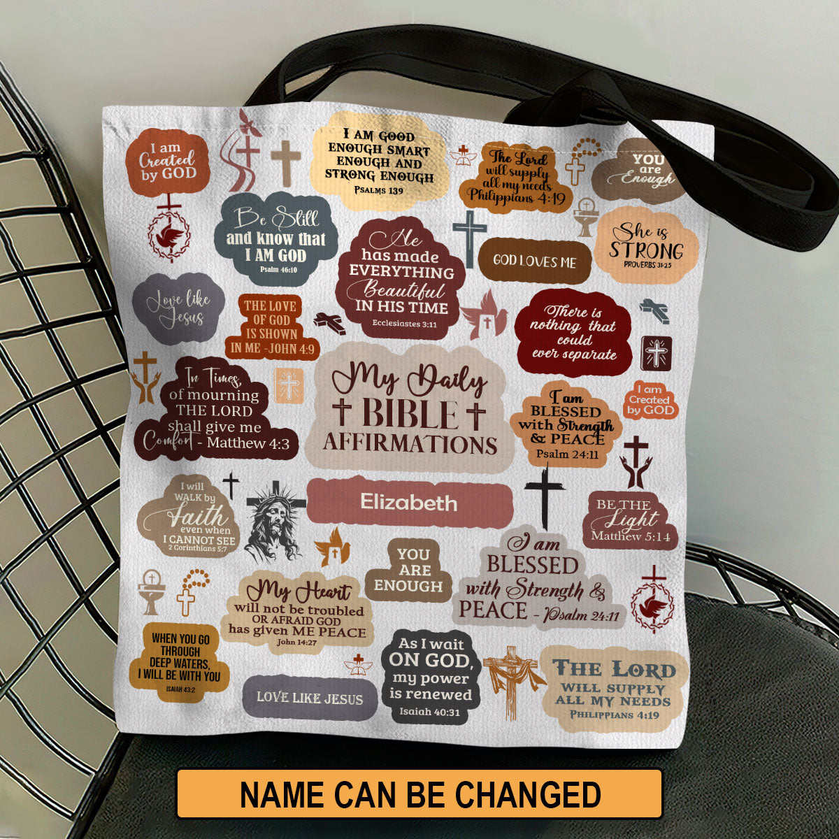 Jesus Spirit - Personalized Christian Tote Bag GTTJS10052