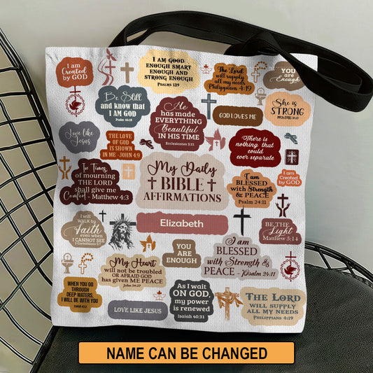 Jesus Spirit - Personalized Christian Tote Bag GTTJS10052