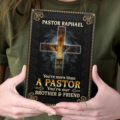 You Are More Than A Pastor - Personalized Leather Notebook GMJSNB200048