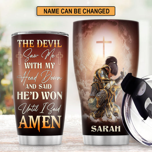 Until I Said Amen - Christian Faith Stainless Steel Tumbler