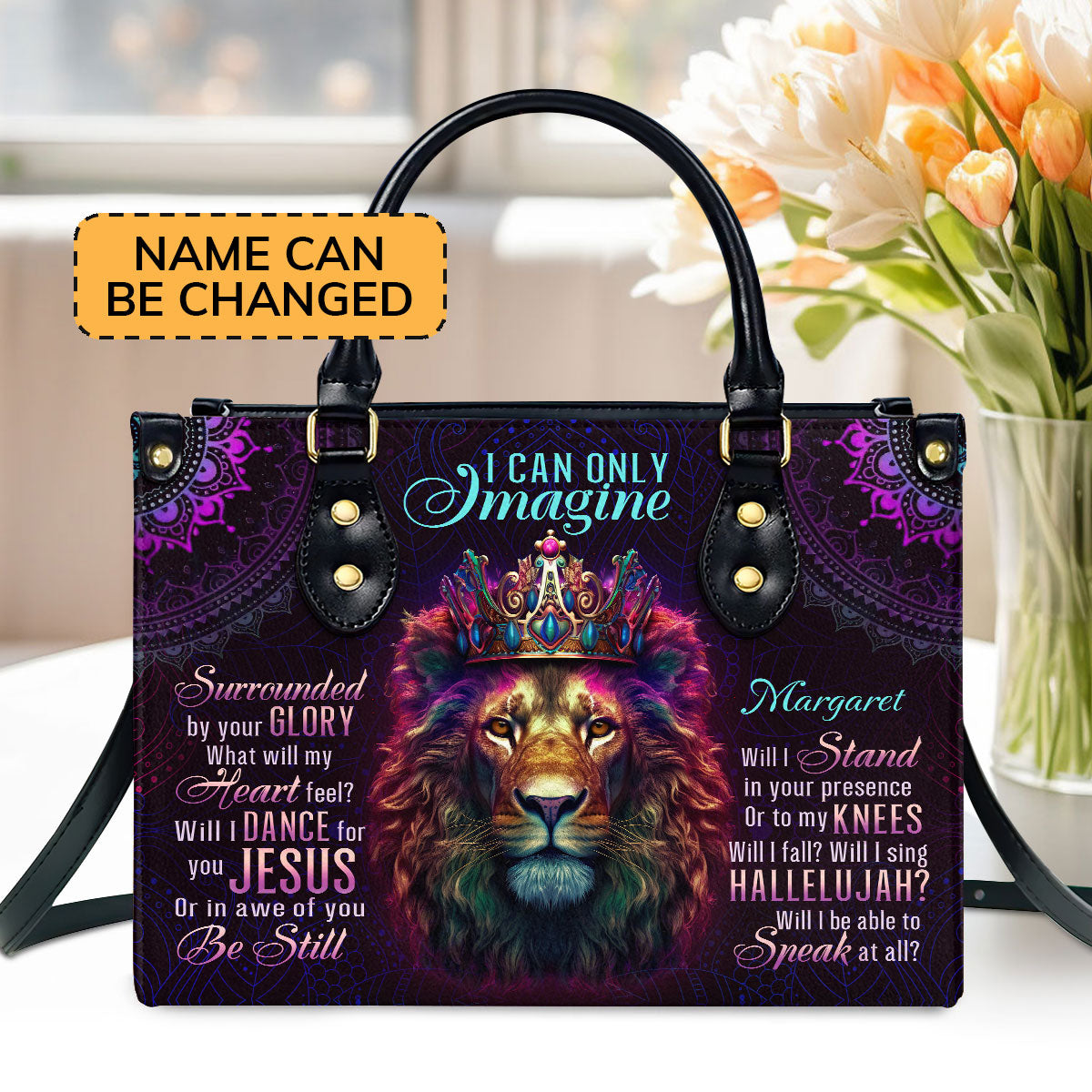 Inspirational Quote - Personalized Leather Handbag GMJSLB200024