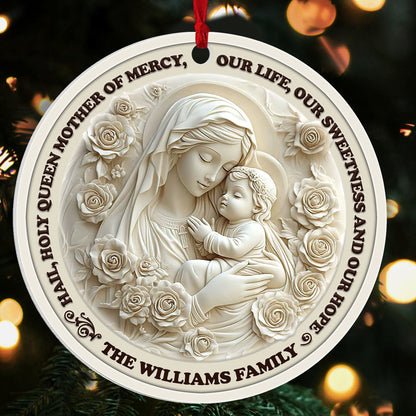 Hail Holy Queen - Personalized Acrylic Ornament GOJS10115