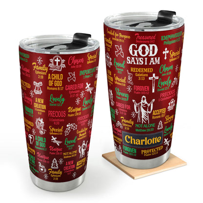 Inspirational Scripture - Personalized Stainless Steel Tumbler