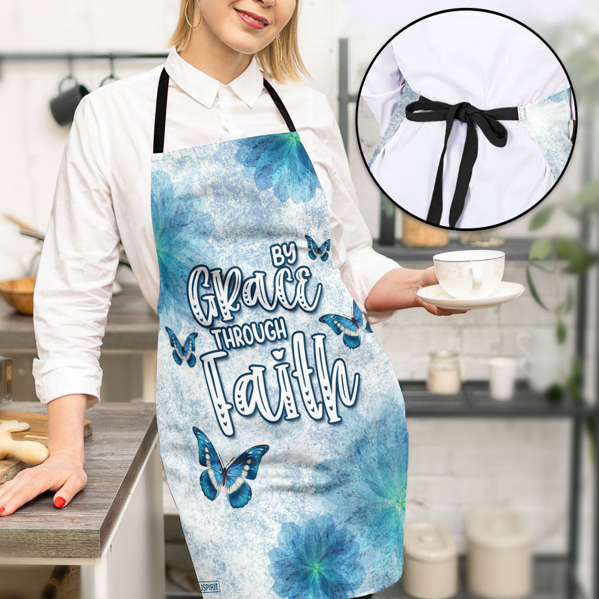 By Grace Through Faith - Christian Gift Apron