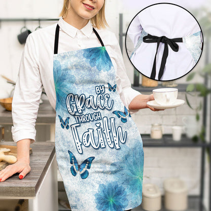 By Grace Through Faith - Christian Gift Apron