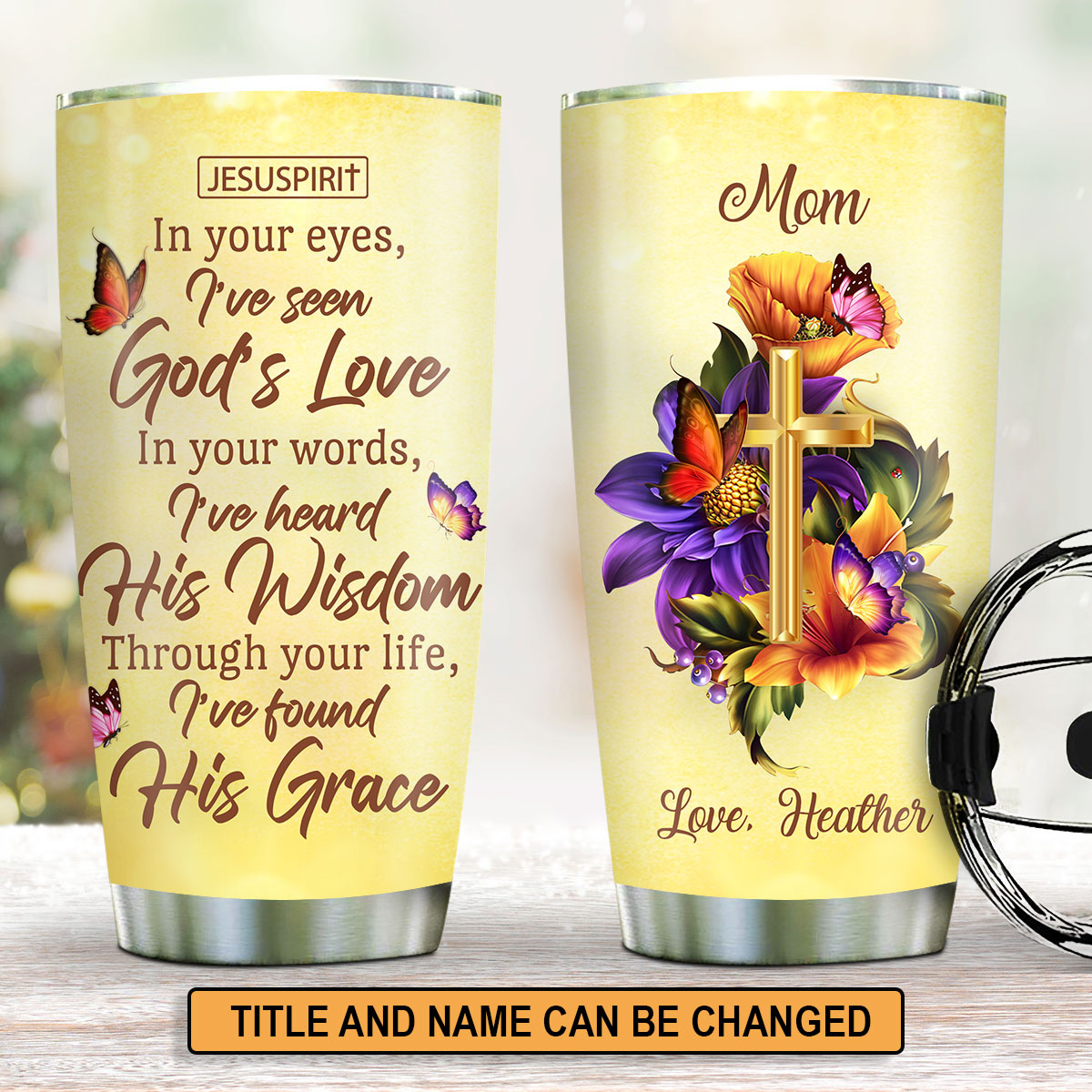 Found His Grace - Inspirational Stainless Steel Tumbler