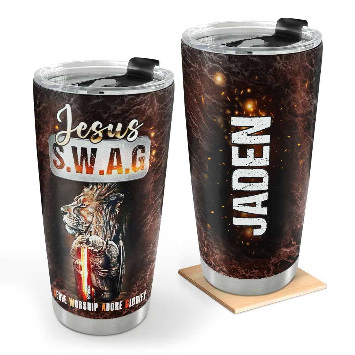 Faith Quote - Personalized Stainless Steel Tumbler 20oz