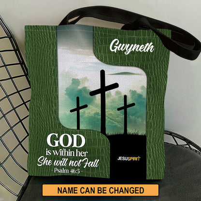 God Is Within Her - Christian Tote Bag - Personalized Gift for Women GTTJS10058