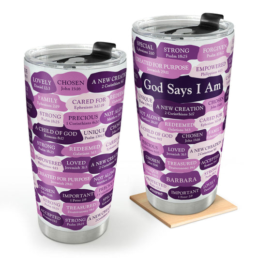 What God Says About You - Personalized Tumbler