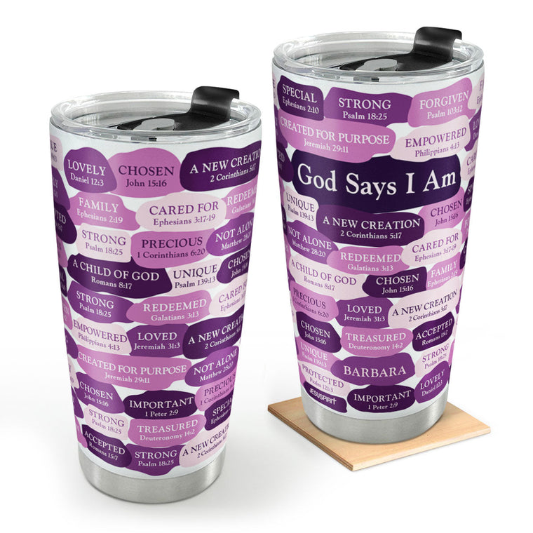 What God Says About You - Personalized Tumbler