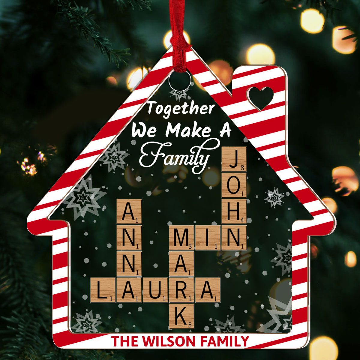 Together We Make A Family - Personalized Ornament GOJS10141