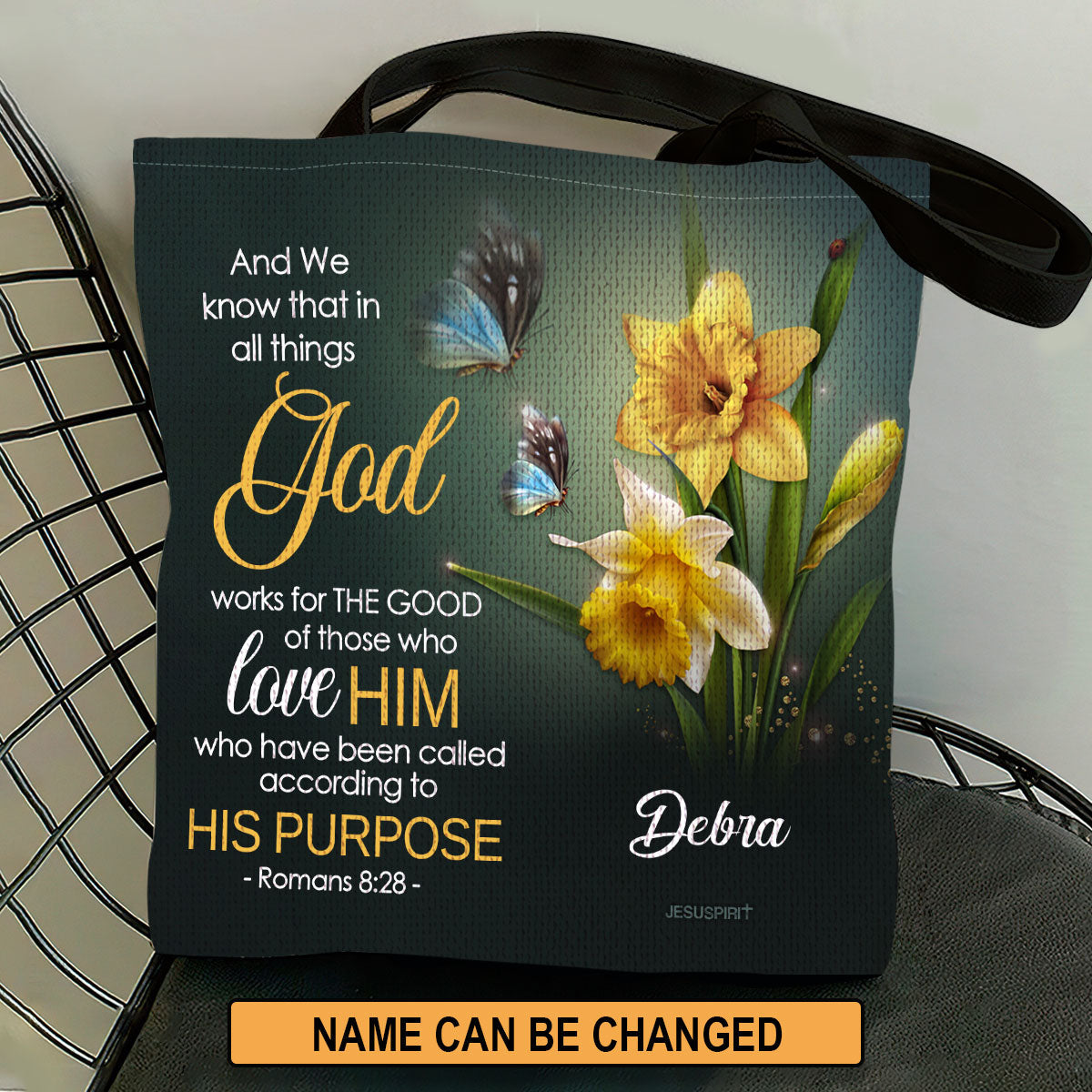 Matthew 5:8 Gift for Women - Personalized Tote Bag GTTJS10255