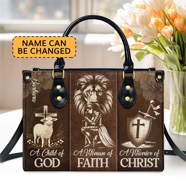 Faith-Inspired Leather Handbag - Personalized Women's Gift GMJSLB200030