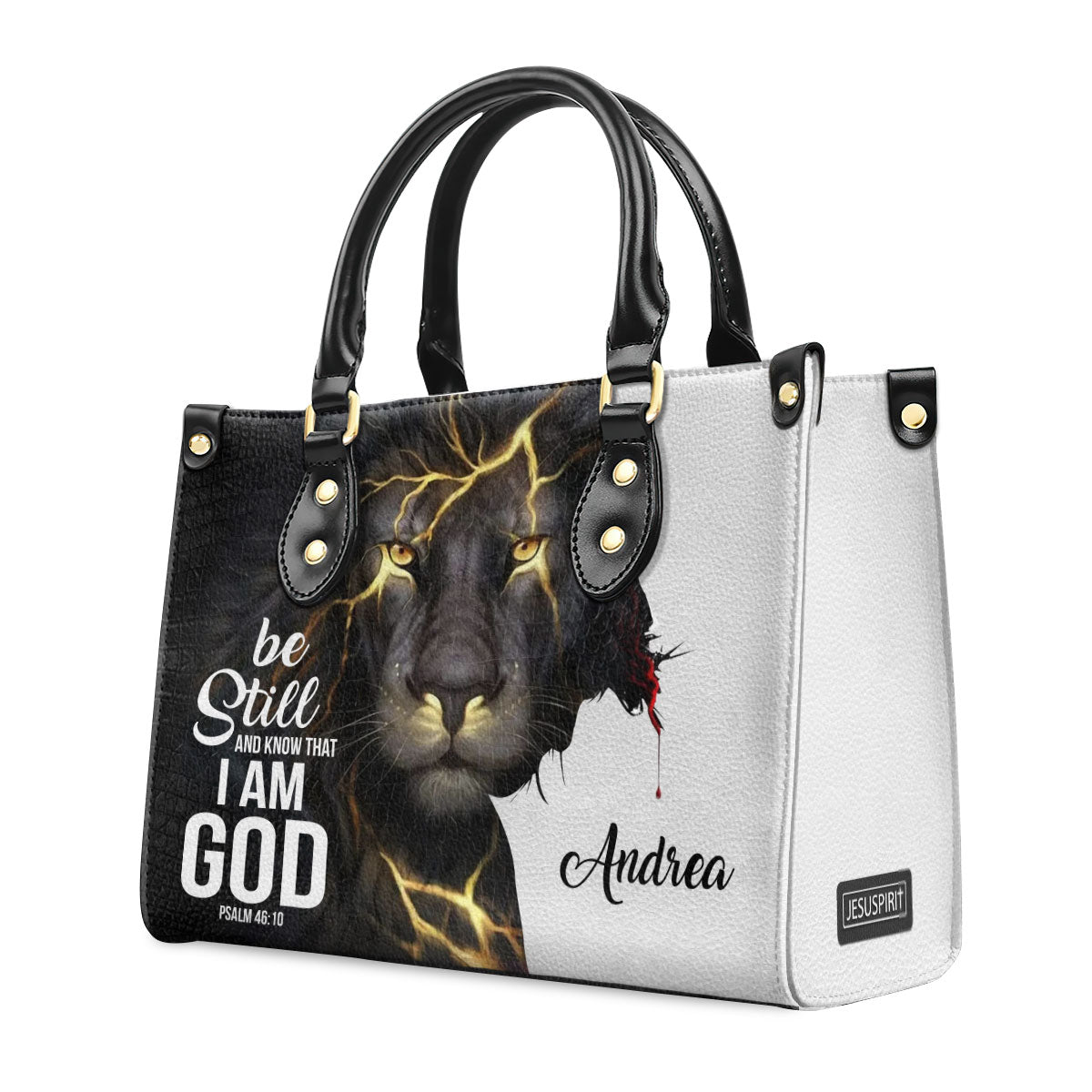Be Still And Know That I Am God - Personalized Leather Handbag GMJSLB200083