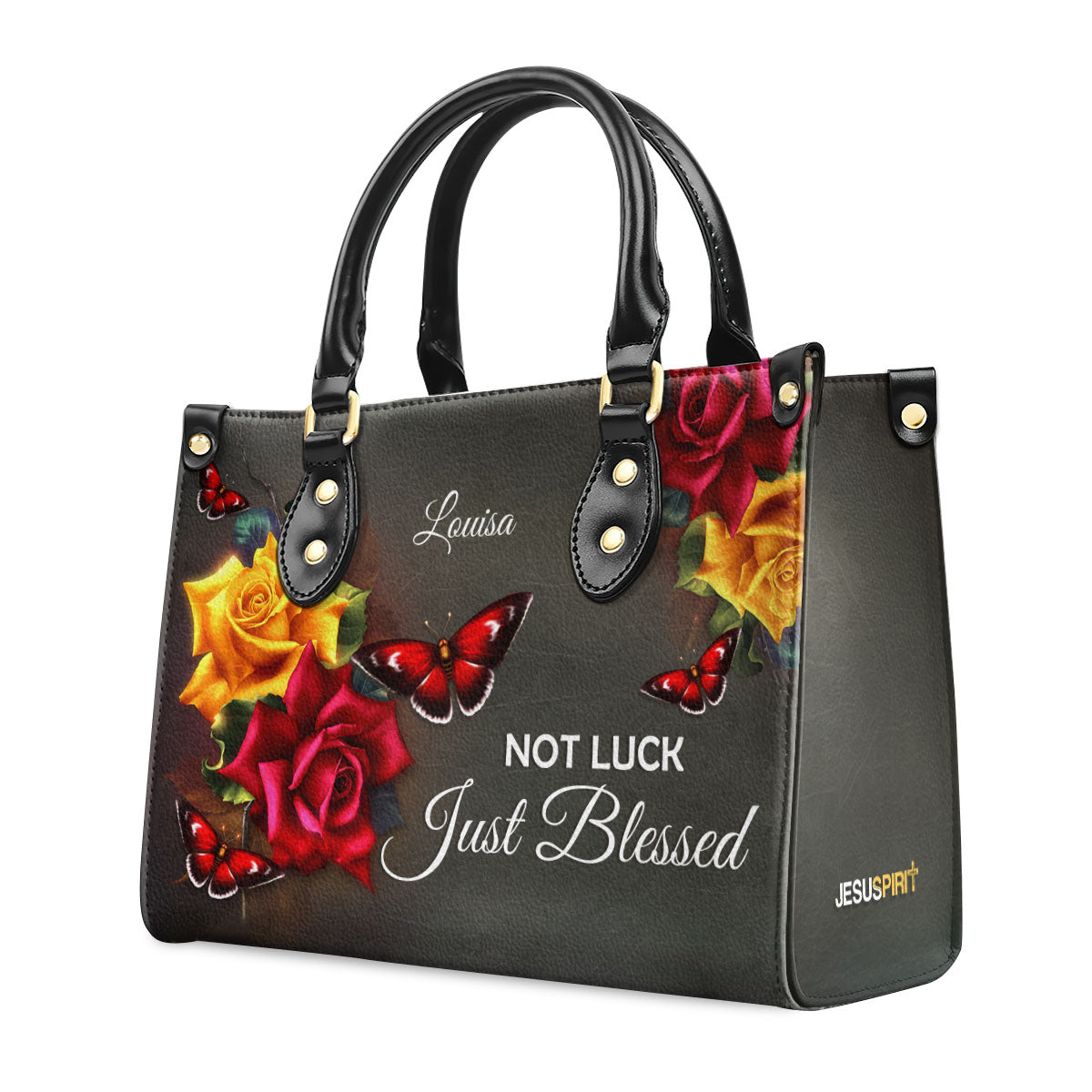 Faith-Based Quote - Personalized Leather Handbag GMJSLB200104