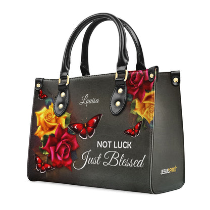 Faith-Based Quote - Personalized Leather Handbag GMJSLB200104