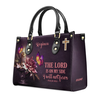 Faith-Based Quote - Personalized Leather Handbag GMJSLB200101