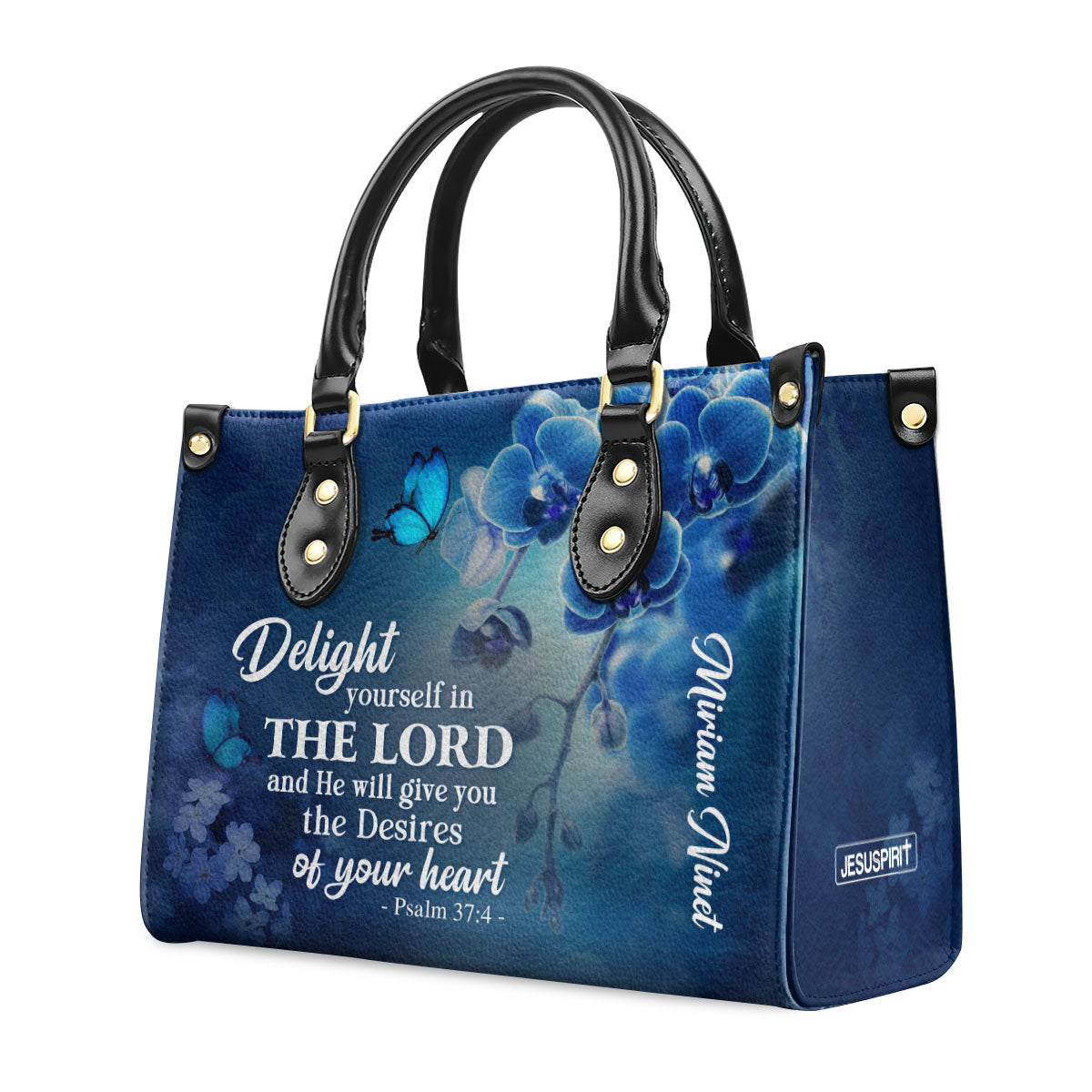 Psalm 37:4 Gift for Women - Personalized Leather Handbag GMJSLB200095